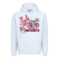 White even cupid needs a margarita Premium Hoodie - MaliasSmallBusiness