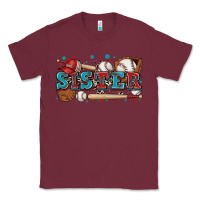 Burgundy sister baseball Classic Tee - Zillion Design Studio