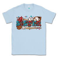 Dusty Blue sister baseball Classic Tee - Zillion Design Studio