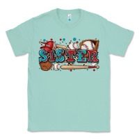 Seafoam sister baseball Classic Tee - Zillion Design Studio