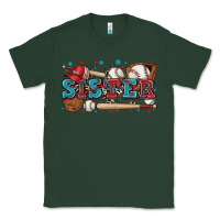 Sports Green sister baseball Classic Tee - Zillion Design Studio