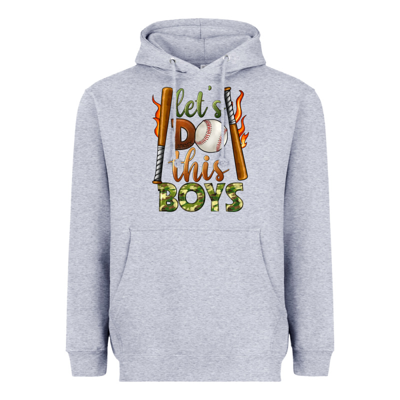 Let's Do This Boys Baseball Heavyweight Hoodie by BundleAndBundleShop | Teevron