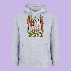 Let's Do This Boys Baseball Heavyweight Hoodie Designed By Bundleandbundleshop