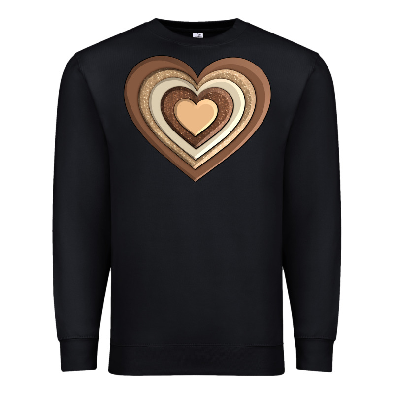 Melanin Heart Premium Sweatshirt by AdoDesignShop | Teevron