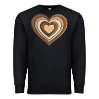 Black melanin heart Premium Sweatshirt - AdoDesignShop