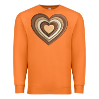 Carrot melanin heart Premium Sweatshirt - AdoDesignShop