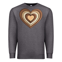Charcoal Heather melanin heart Premium Sweatshirt - AdoDesignShop