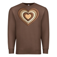 Chestnut melanin heart Premium Sweatshirt - AdoDesignShop
