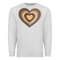 Dove Grey melanin heart Premium Sweatshirt - AdoDesignShop