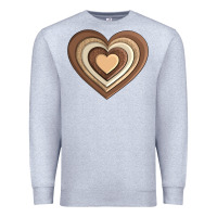 Heather Grey melanin heart Premium Sweatshirt - AdoDesignShop
