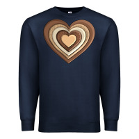 Navy melanin heart Premium Sweatshirt - AdoDesignShop
