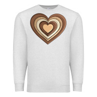 Oatmeal Heather melanin heart Premium Sweatshirt - AdoDesignShop