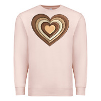 Pale Pink melanin heart Premium Sweatshirt - AdoDesignShop