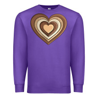 Purple melanin heart Premium Sweatshirt - AdoDesignShop
