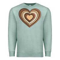 Seafoam melanin heart Premium Sweatshirt - AdoDesignShop