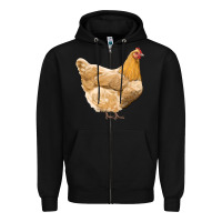 Black chicken Zipper Hoodie - RanaPortraitStore