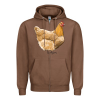 Chestnut chicken Zipper Hoodie - RanaPortraitStore
