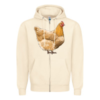 Sandshell chicken Zipper Hoodie - RanaPortraitStore