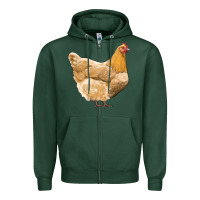 Sports Green chicken Zipper Hoodie - RanaPortraitStore