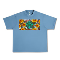 Pebble Blue gemtone and sunflowers license plate Urban Heavy Tee - Artiststas