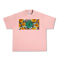 Salmon gemtone and sunflowers license plate Urban Heavy Tee - Artiststas