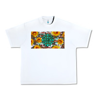 White gemtone and sunflowers license plate Urban Heavy Tee - Artiststas