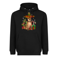Black Chihuahua Christmas Heavyweight Hoodie - JahusDesignShop