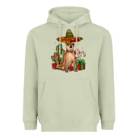 Matcha Chihuahua Christmas Heavyweight Hoodie - JahusDesignShop
