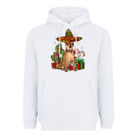 White Chihuahua Christmas Heavyweight Hoodie - JahusDesignShop