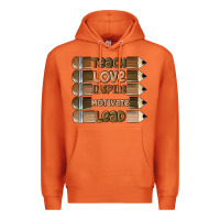 Carrot teach love inspire Premium Hoodie - MaliasSmallBusiness