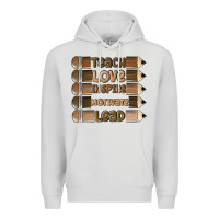 Dove Grey teach love inspire Premium Hoodie - MaliasSmallBusiness