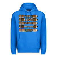 True Royal teach love inspire Premium Hoodie - MaliasSmallBusiness