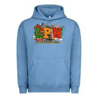 Pigment Pebble Blue lpn licensed practical nurse juneteenth Urban Hoodie - NancyCooperArtShop