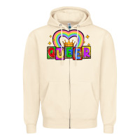 Sandshell queer Zipper Hoodie - Zillion Design Studio