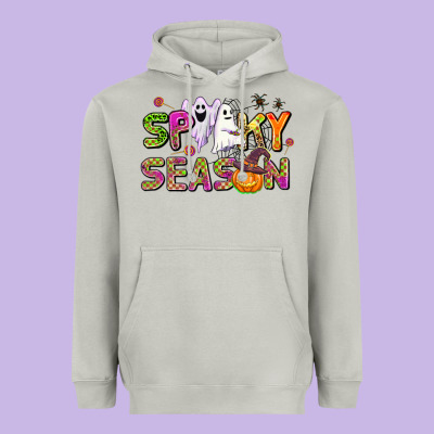 Spooky Season Heavyweight Hoodie Designed By Adodesignshop