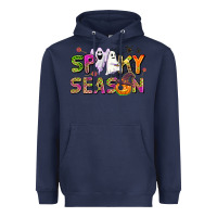 Navy spooky season Heavyweight Hoodie - AdoDesignShop