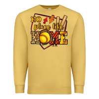 Antique Gold no place like home softball Premium Sweatshirt - Jasminsmagicworld