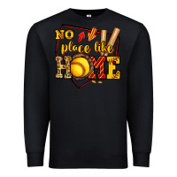 Black no place like home softball Premium Sweatshirt - Jasminsmagicworld