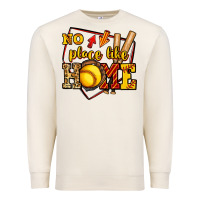 No Place Like Home Softball Premium Sweatshirt | Teevron