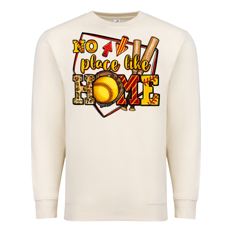 No Place Like Home Softball Premium Sweatshirt by Jasminsmagicworld | Teevron