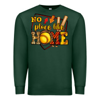 Sports Green no place like home softball Premium Sweatshirt - Jasminsmagicworld