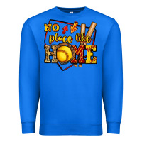 True Royal no place like home softball Premium Sweatshirt - Jasminsmagicworld