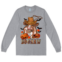 Heather Grey Boohaw Heifer Long Sleeve Tee - RanaPortraitStore