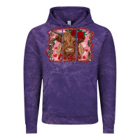 Cloud Purple be mine highland cow Vintage Hoodie - AdoDesignShop