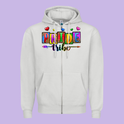 Pride Tribe Zipper Hoodie Designed By Zillion Design Studio