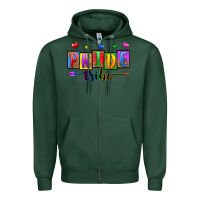 Sports Green pride tribe Zipper Hoodie - Zillion Design Studio