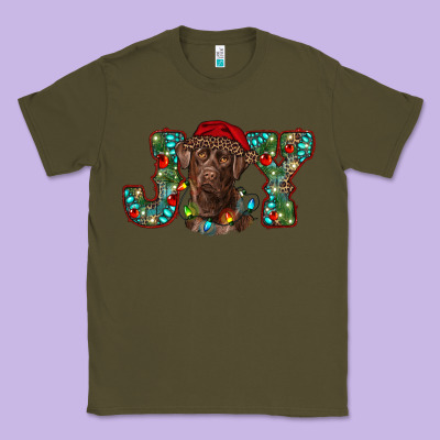 Labrador Retriever Christmas Joy Classic Tee Designed By Ranaportraitstore