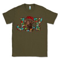 Army Green labrador retriever christmas joy Classic Tee - RanaPortraitStore