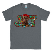 Charcoal Heather labrador retriever christmas joy Classic Tee - RanaPortraitStore