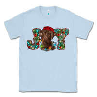 Dusty Blue labrador retriever christmas joy Classic Tee - RanaPortraitStore